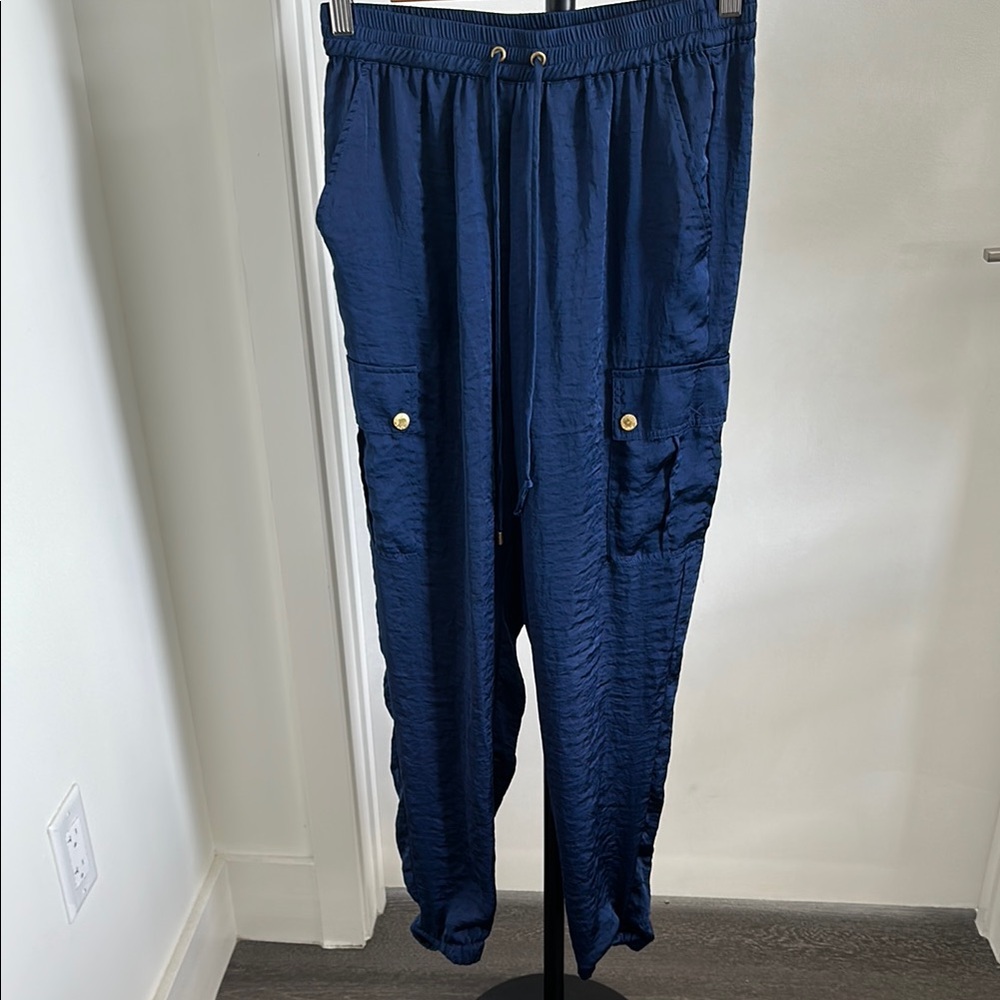 Michael Kors Blue Cargo Pants